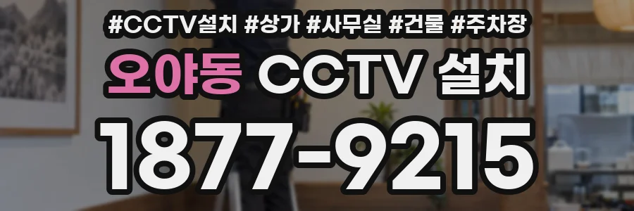 오야동 CCTV 설치
