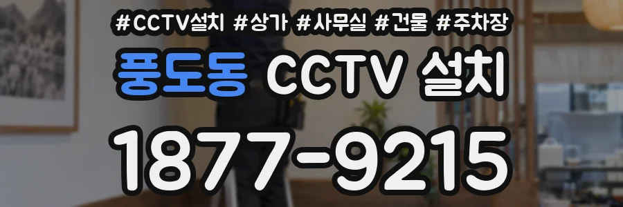 풍도동 CCTV 설치