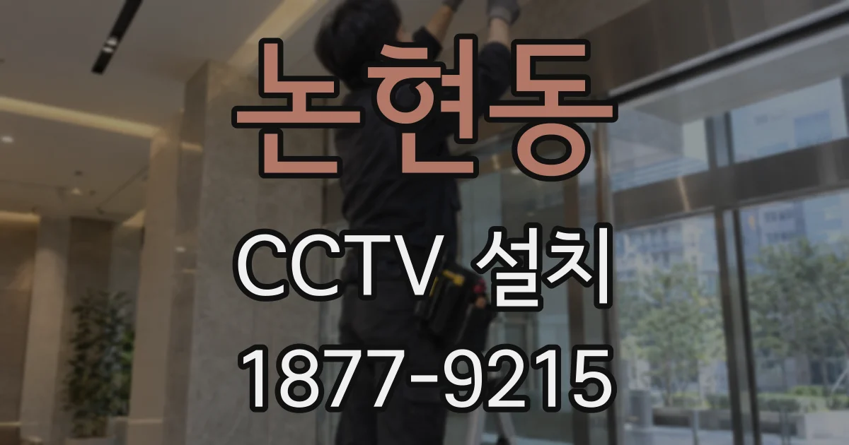 논현동 CCTV 설치