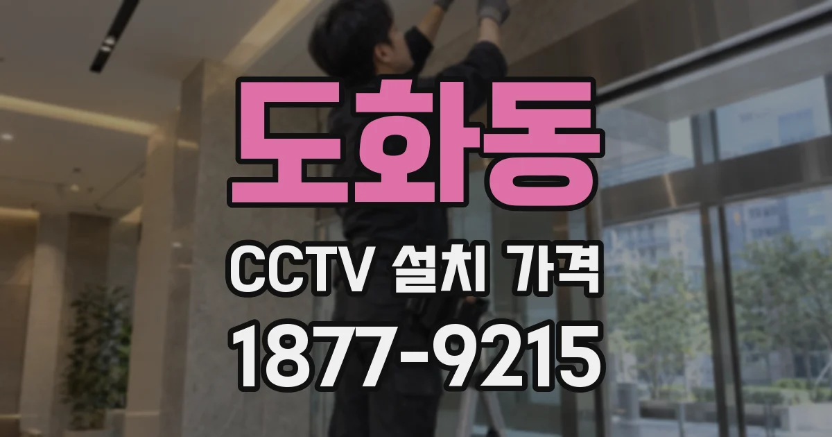 도화동 CCTV 설치 가격