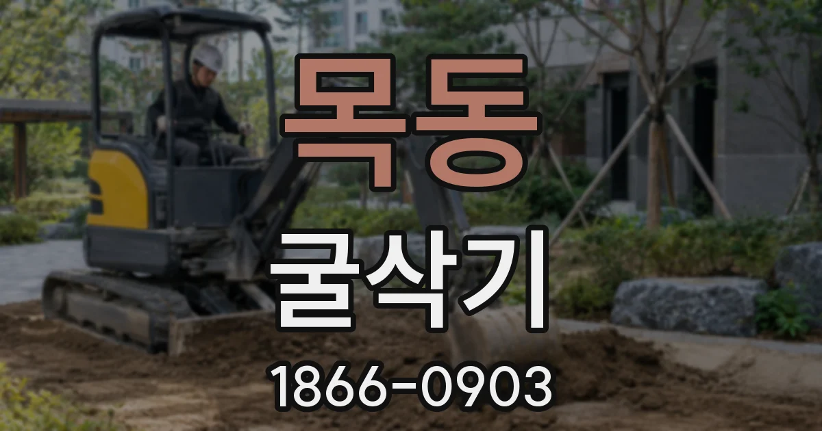 목동 굴삭기