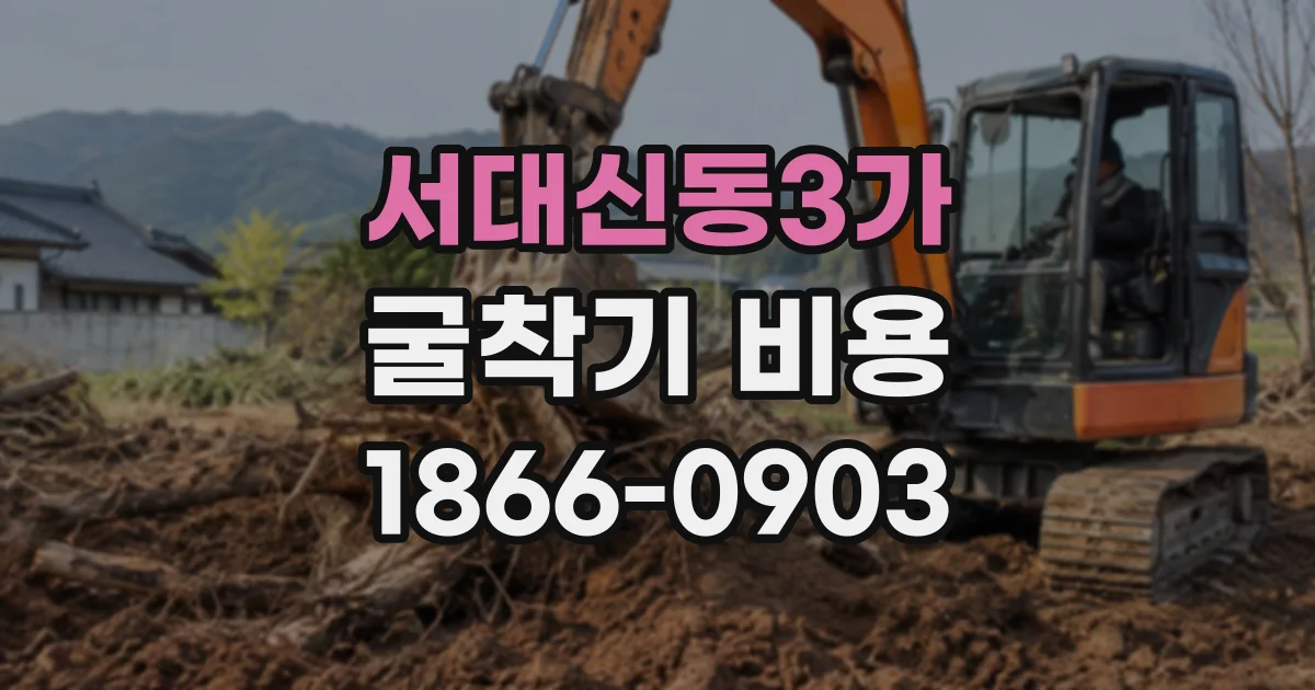 서대신동3가 굴착기비용
