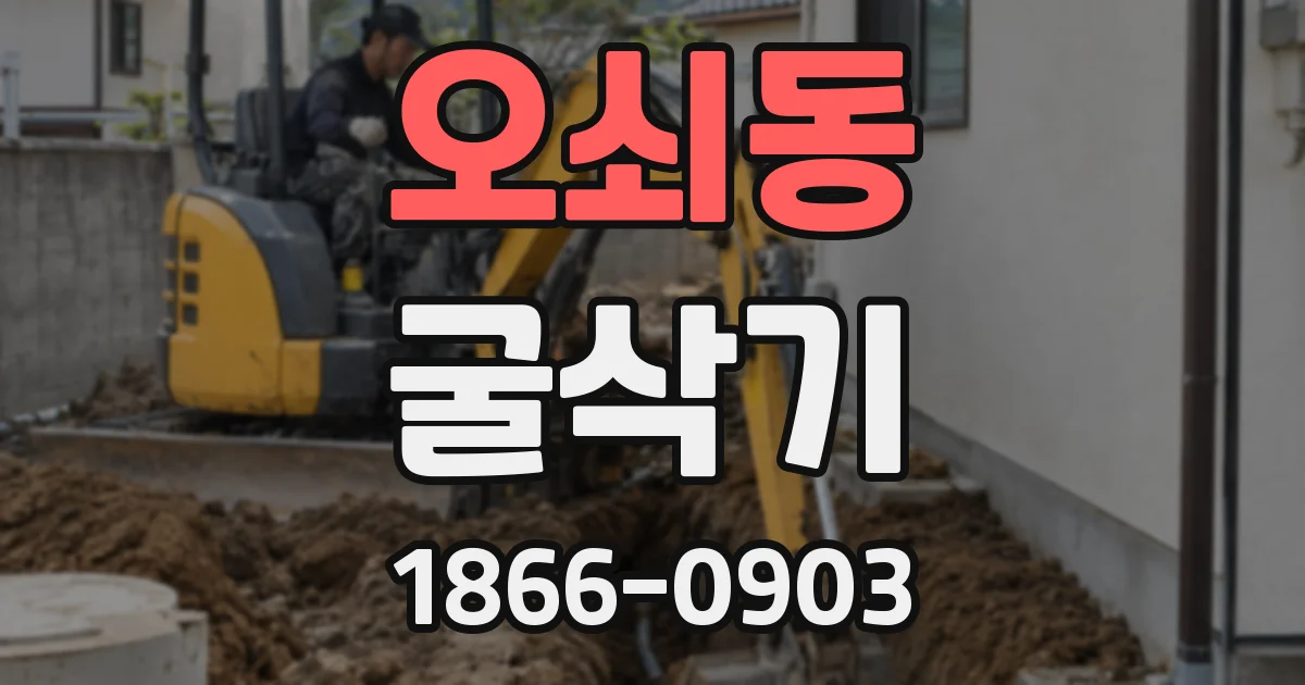 오쇠동 굴삭기
