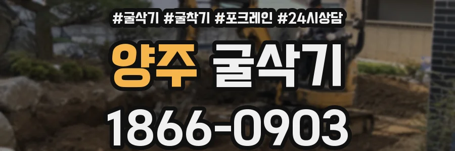 양주 굴삭기