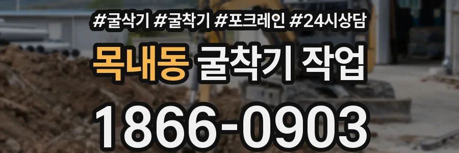 목내동 굴착기 작업