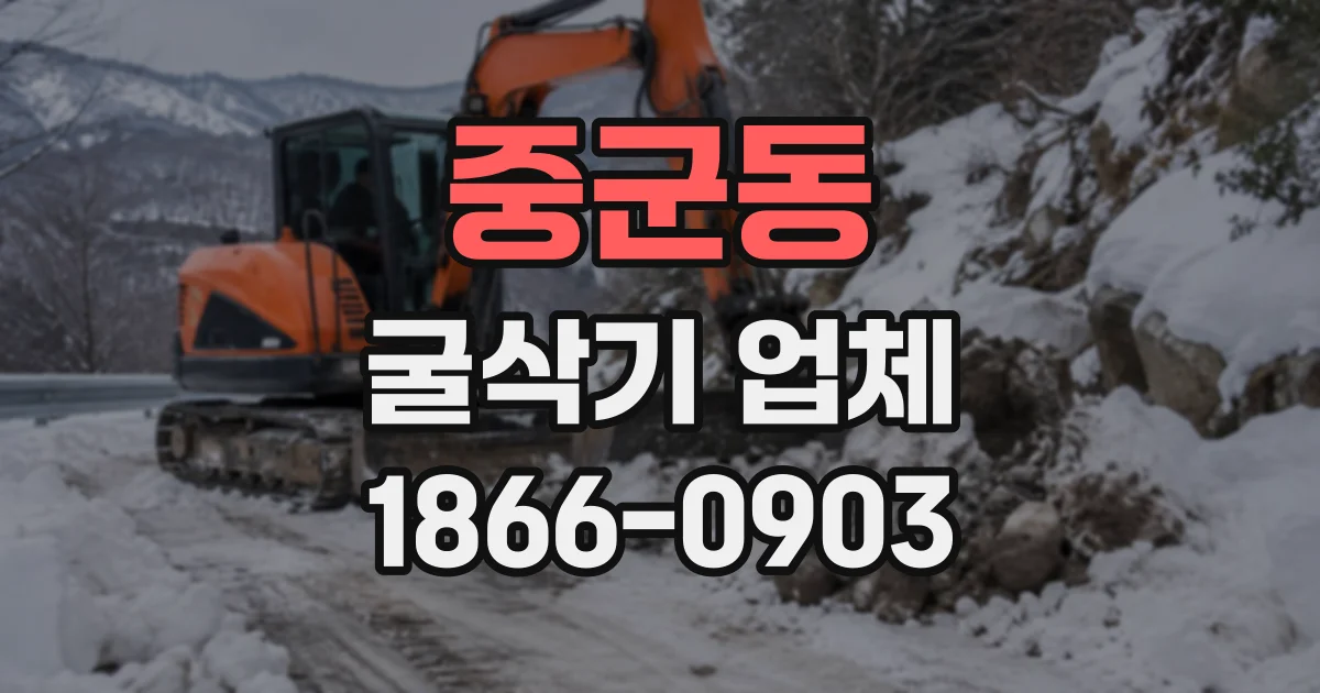 중군동 굴삭기업체