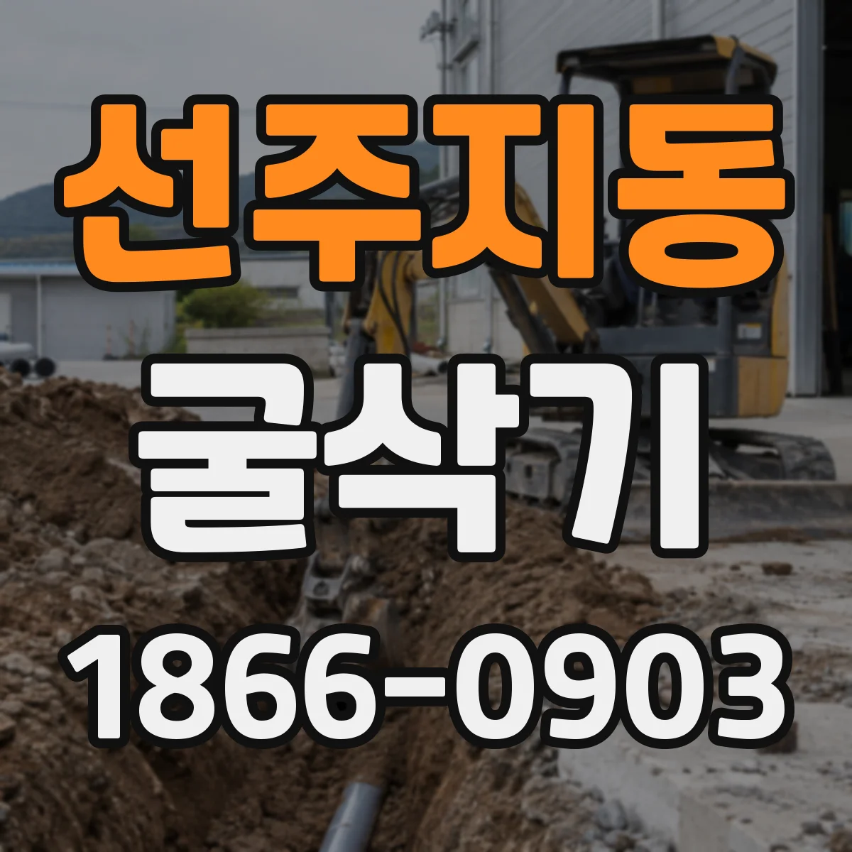 선주지동 굴삭기