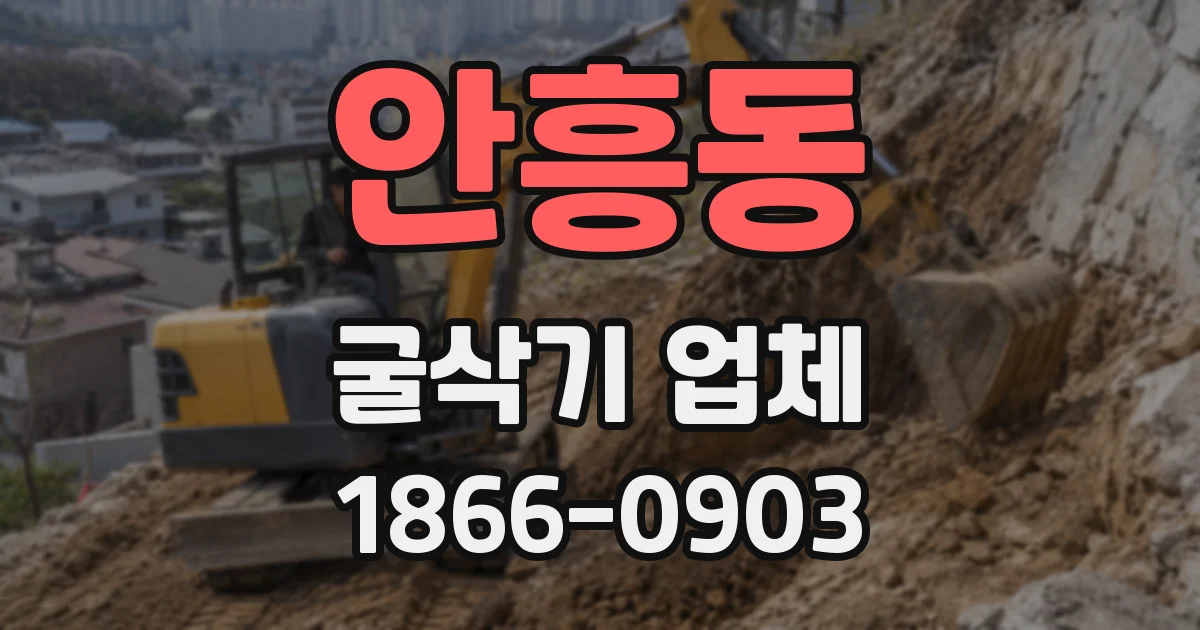 안흥동 굴삭기 업체