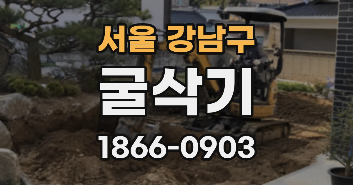 서울 강남구 굴삭기