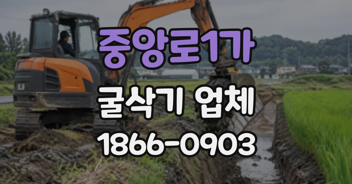 중앙로1가 굴삭기업체