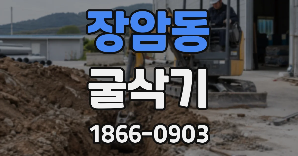 장암동 굴삭기