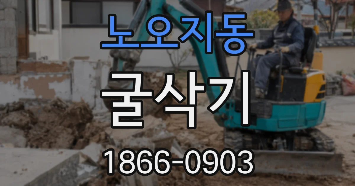 노오지동 굴삭기