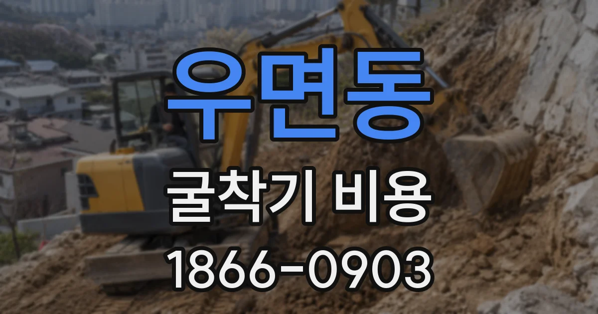 우면동 굴착기 비용