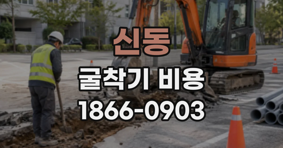 신동 굴착기비용