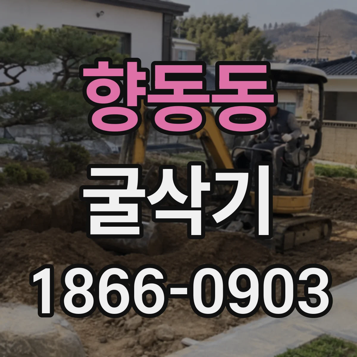향동동 굴삭기