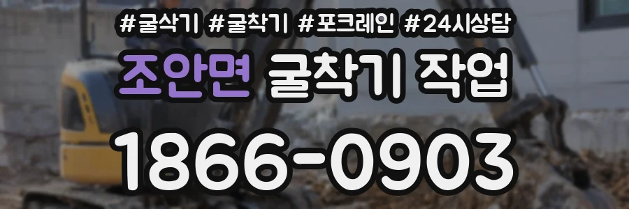 조안면 굴착기 작업