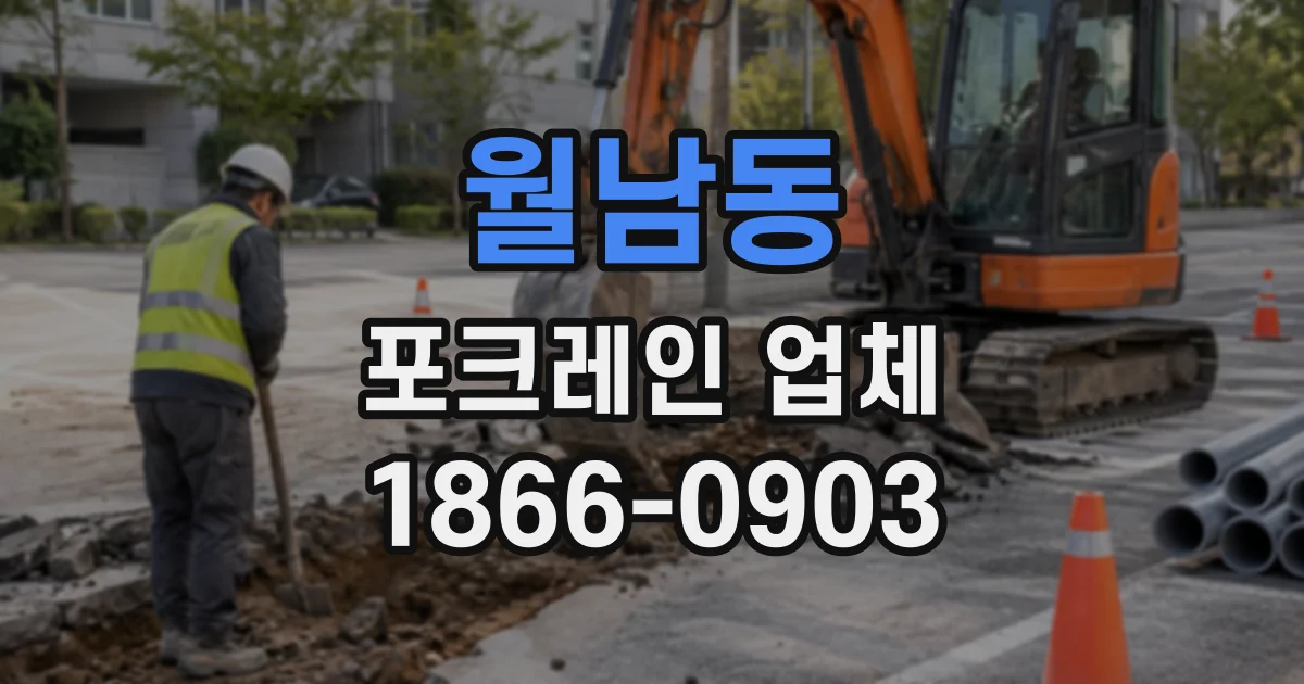월남동 포크레인업체