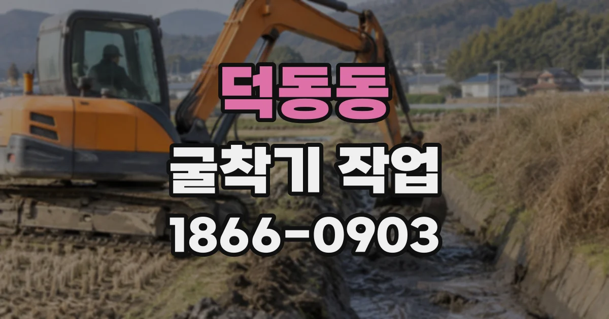 덕동동 굴착기작업