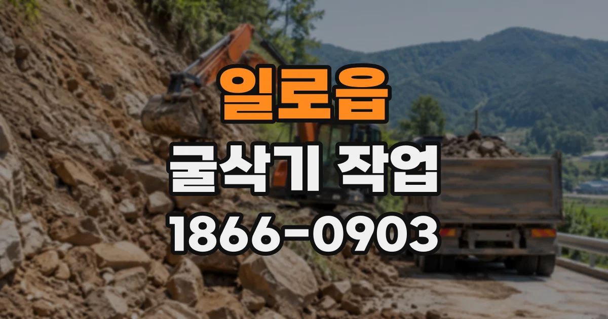 일로읍 굴삭기작업