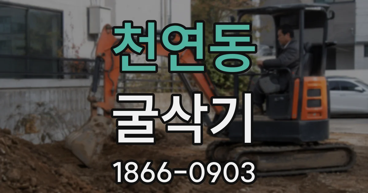 천연동 굴삭기