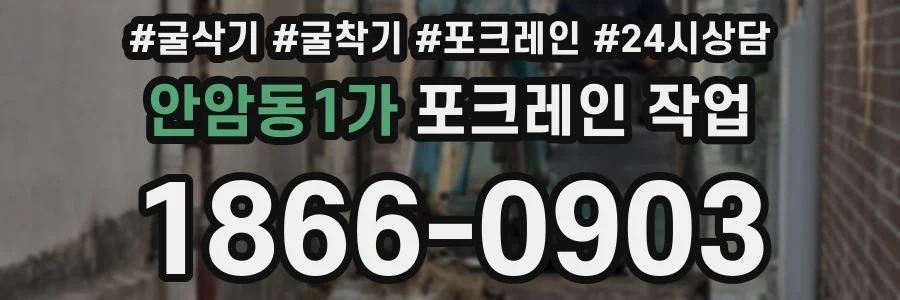 안암동1가 포크레인 작업