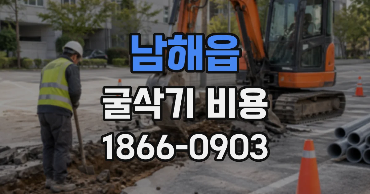 남해읍 굴삭기비용