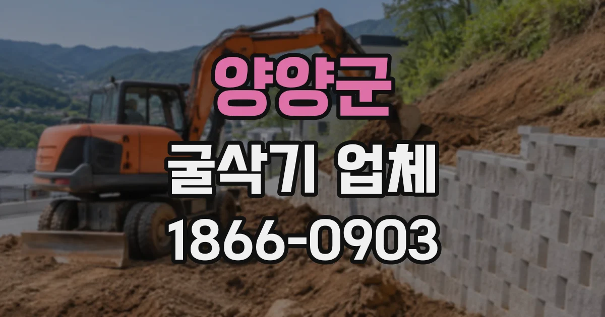 양양군 굴삭기업체