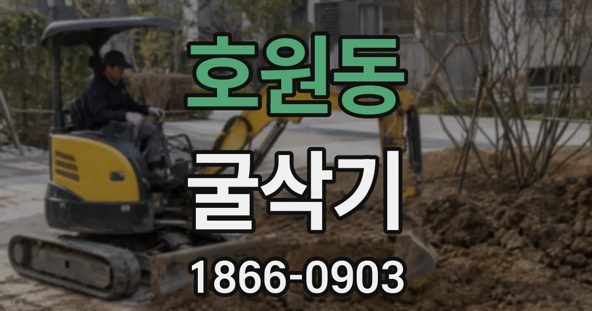 호원동 굴삭기