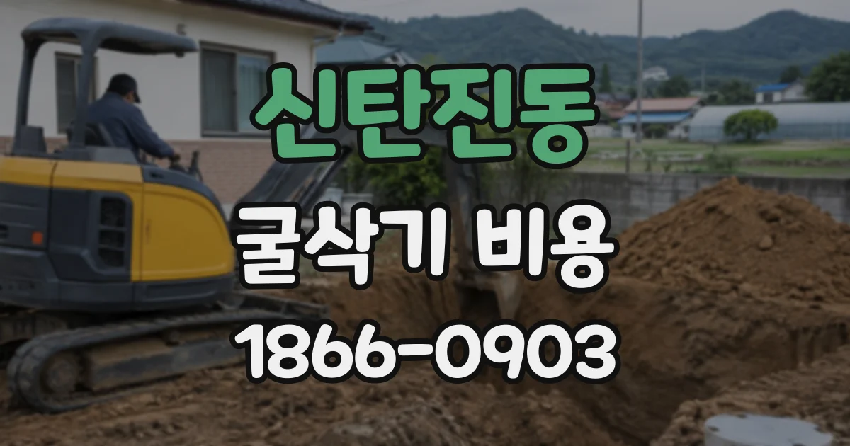 신탄진동 굴삭기비용