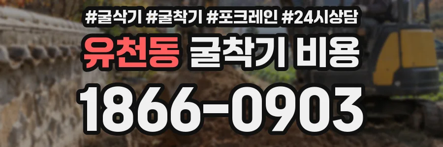 유천동 굴착기 비용