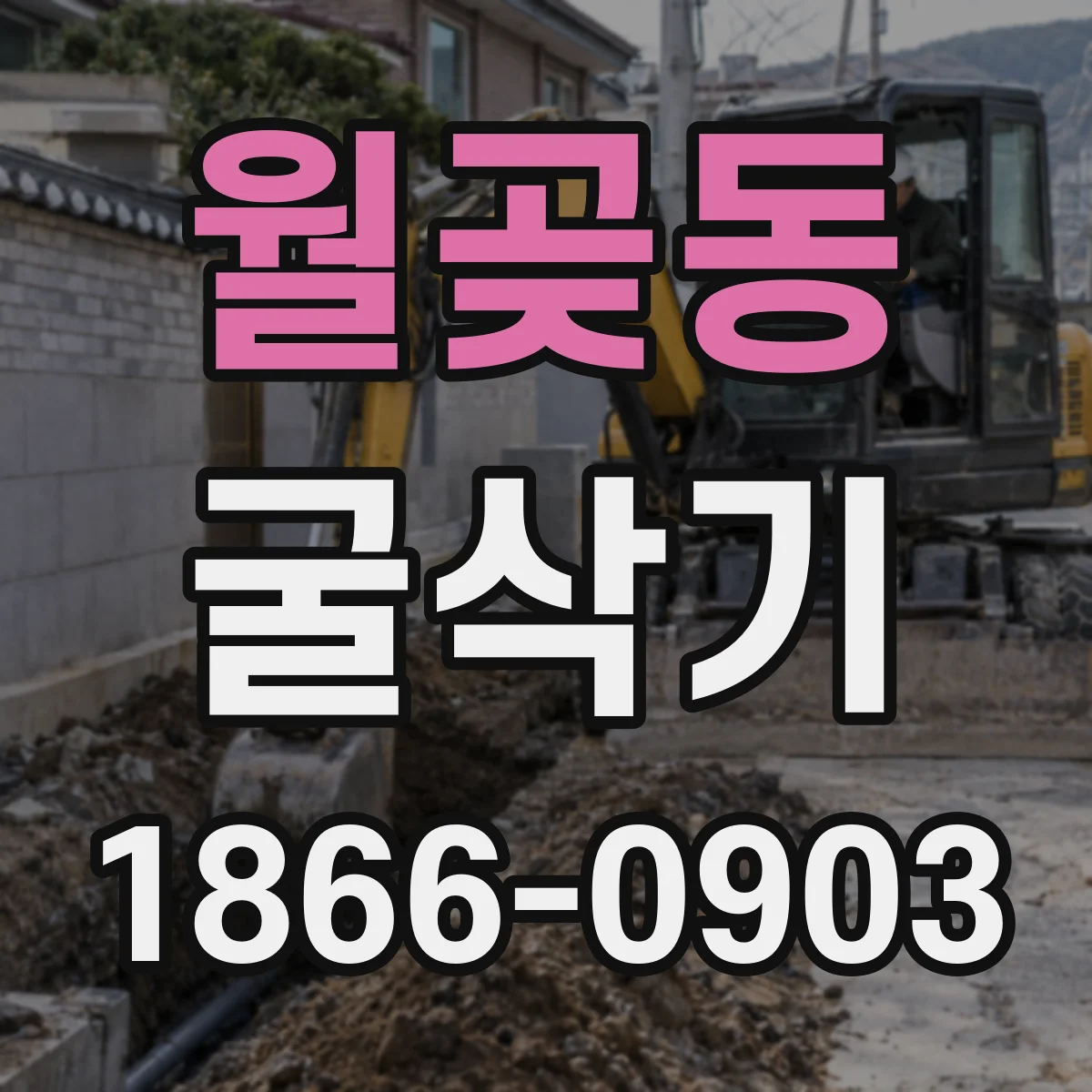 월곶동 굴삭기