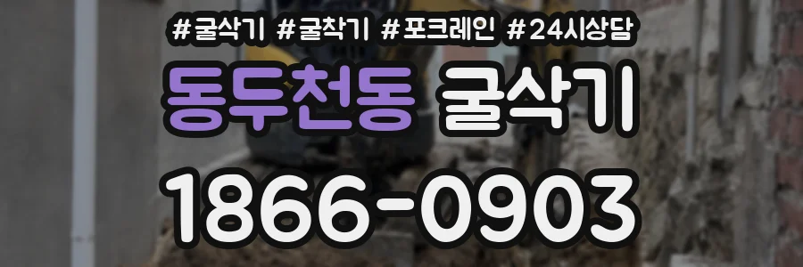 동두천동 굴삭기
