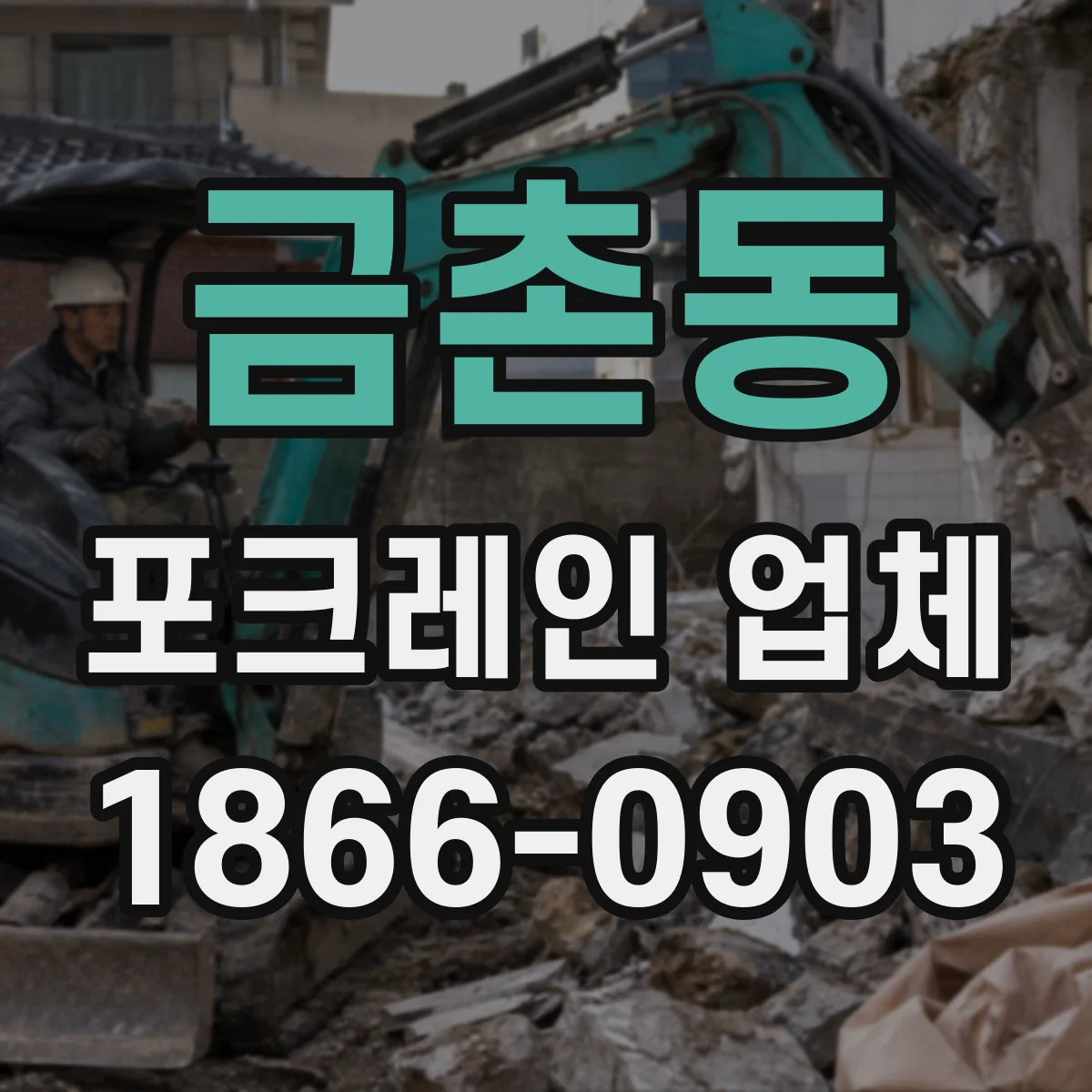 금촌동 포크레인 업체