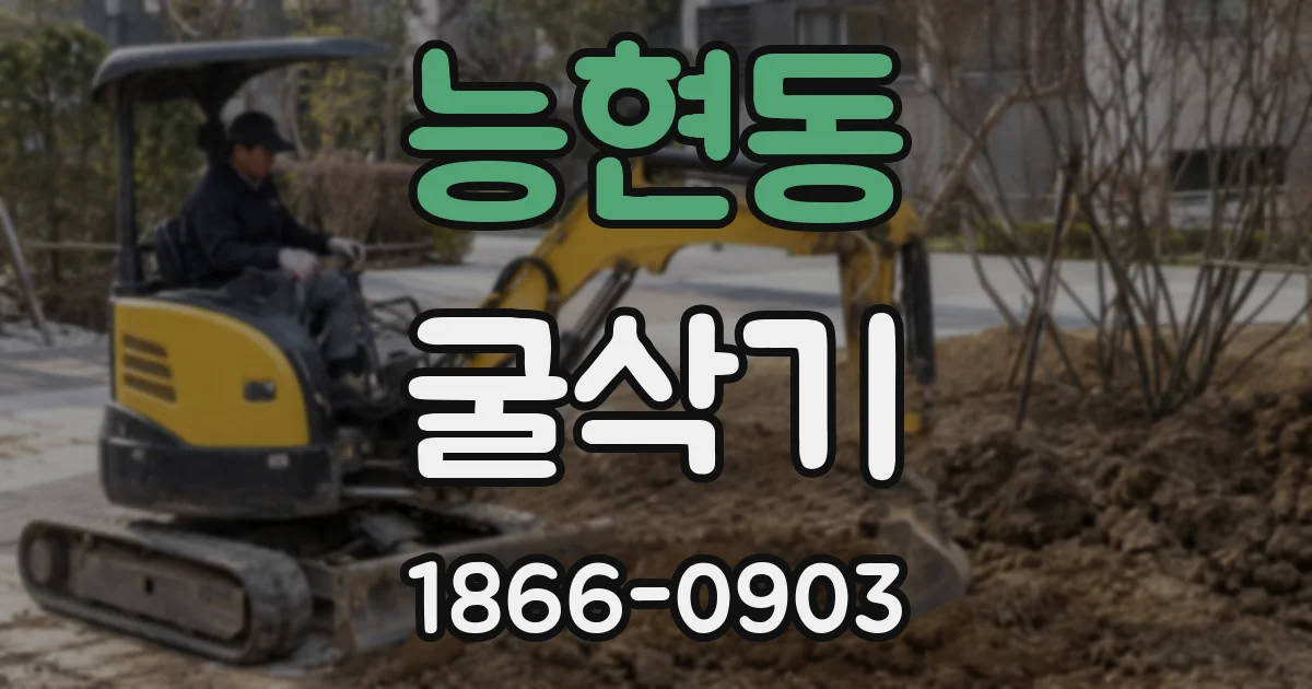 능현동 굴삭기