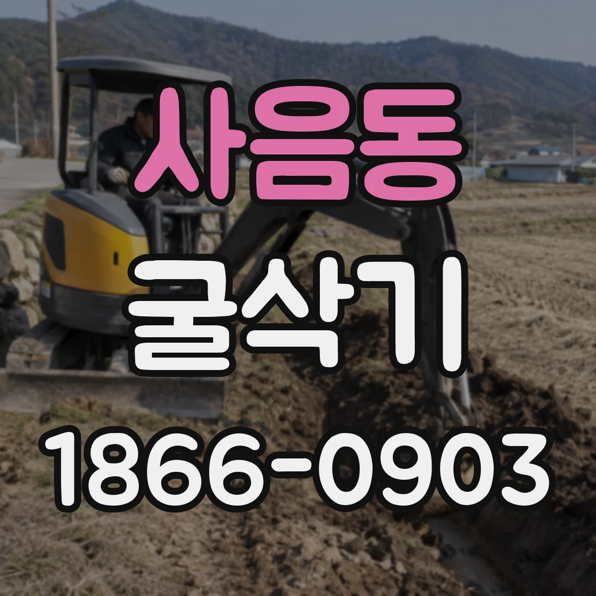 사음동 굴삭기