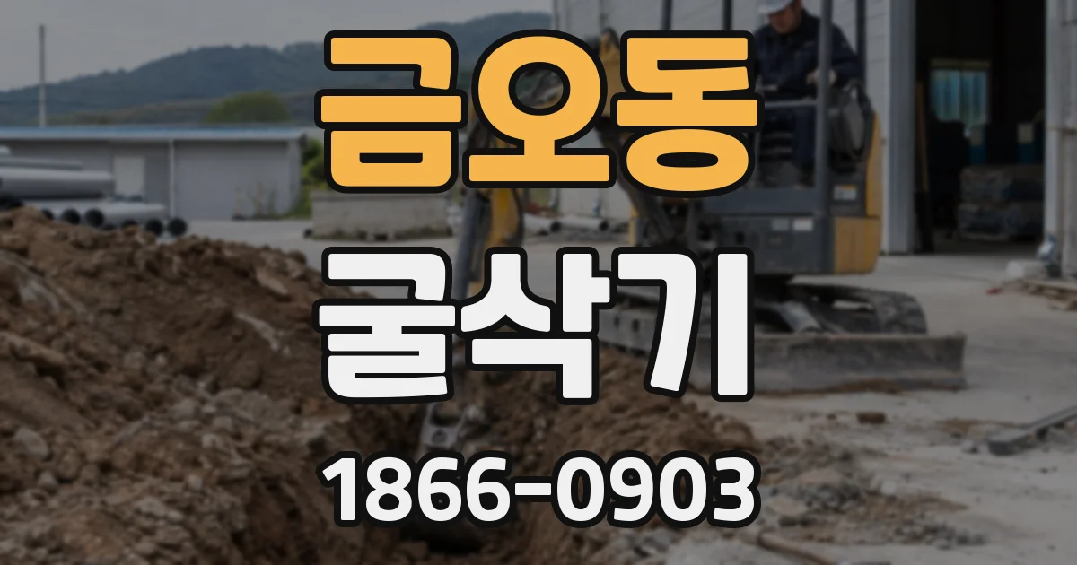 금오동 굴삭기