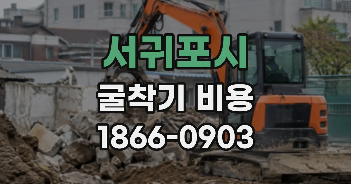 서귀포시 굴착기비용