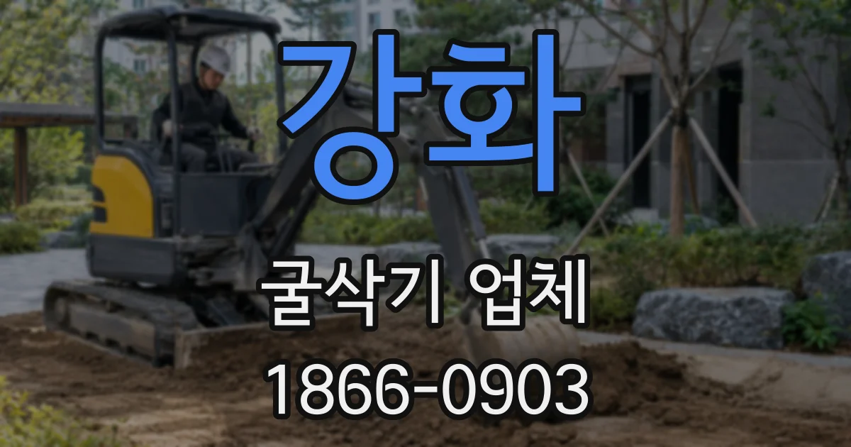 강화 굴삭기 업체