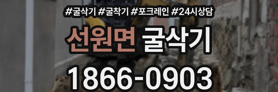 선원면 굴삭기