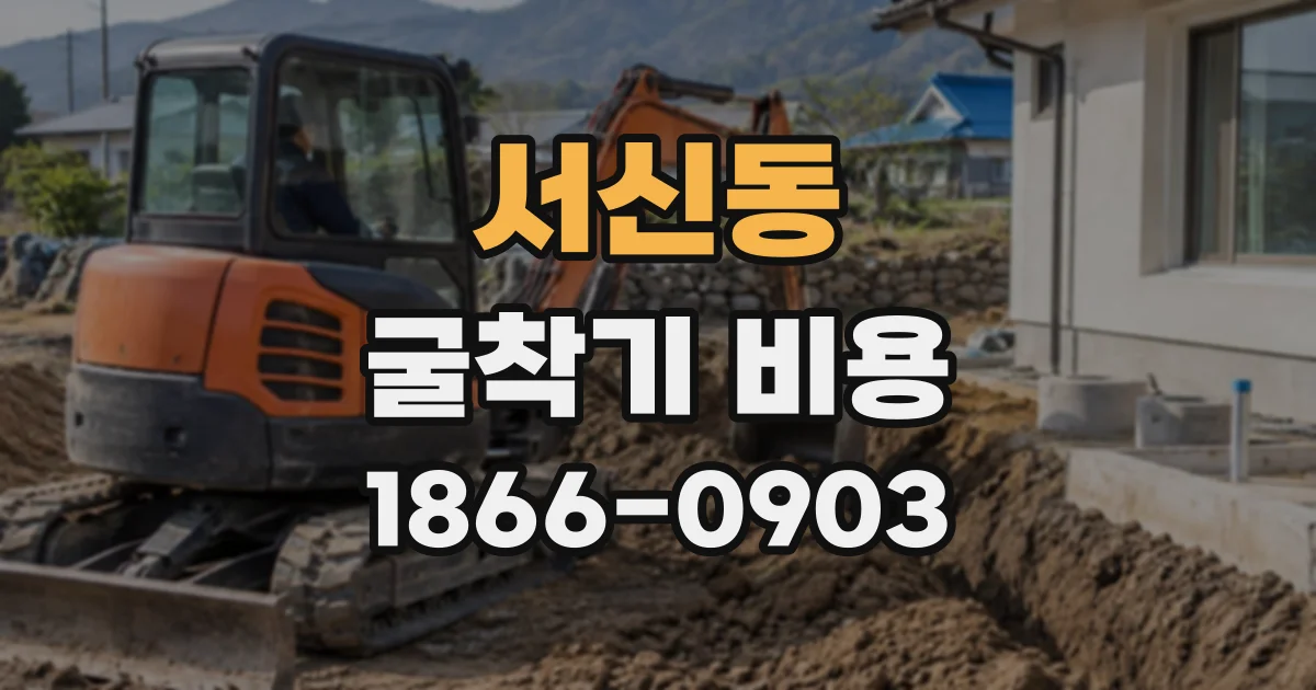 서신동 굴착기비용