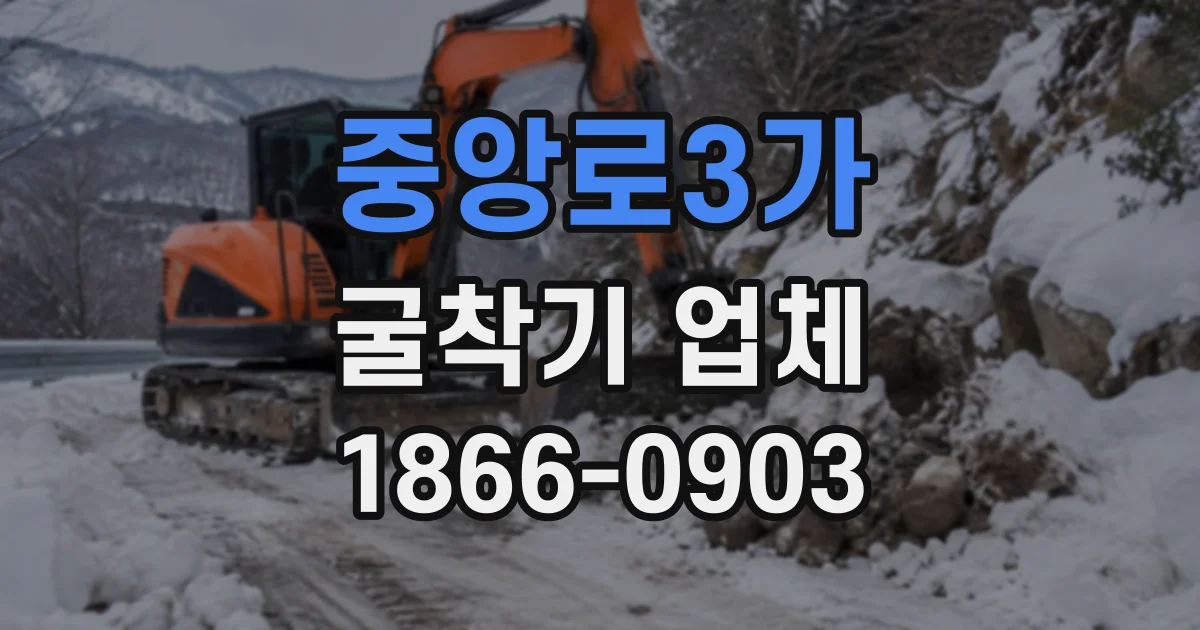 중앙로3가 굴착기업체