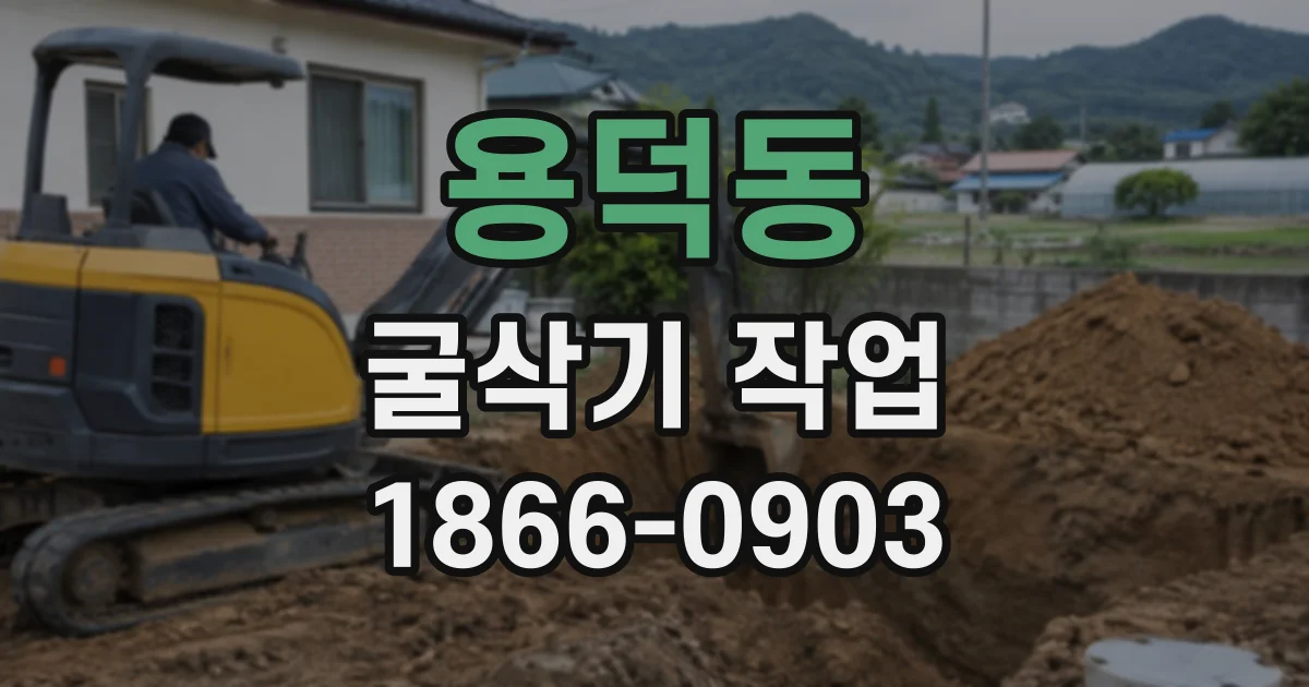 용덕동 굴삭기작업