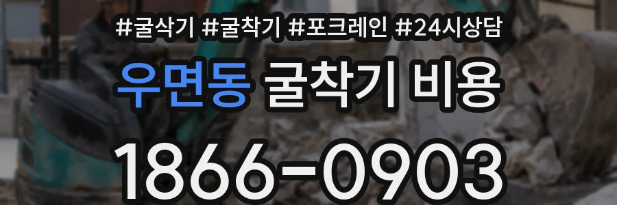 우면동 굴착기 비용
