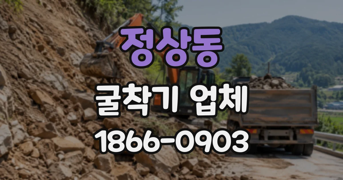 정상동 굴착기업체