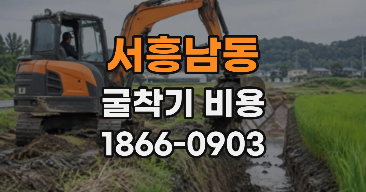 서흥남동 굴착기비용