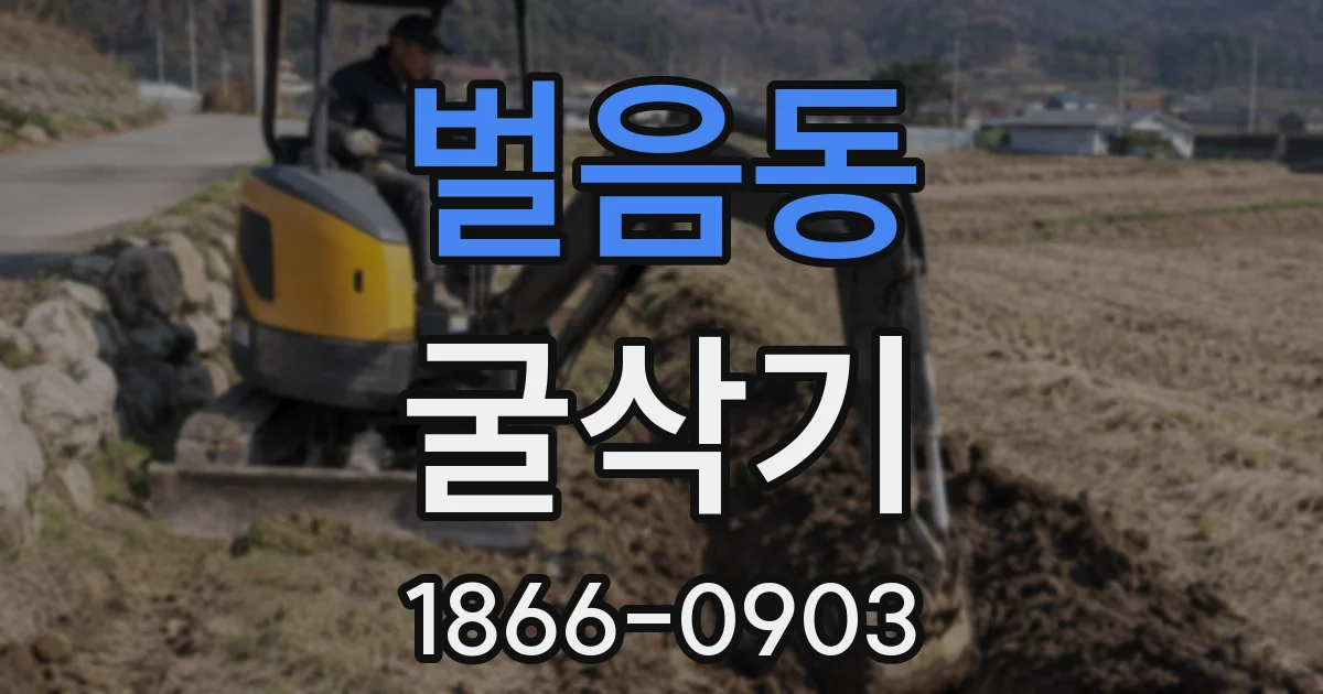 벌음동 굴삭기