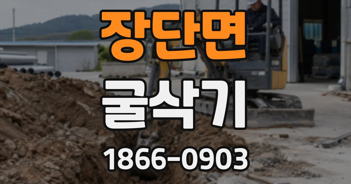 장단면 굴삭기