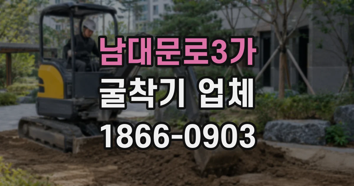 남대문로3가 굴착기 업체