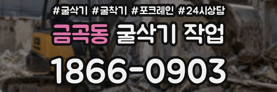 금곡동 굴삭기 작업