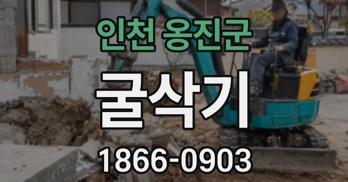 인천 옹진군 굴삭기